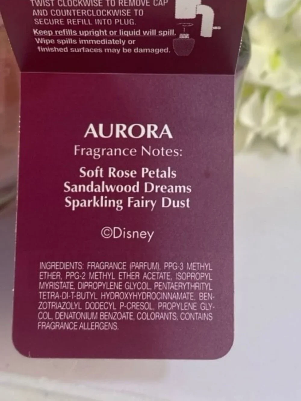Bath & Body Works Limited Edition Princess  “Aurora” 2 New Wallflowers